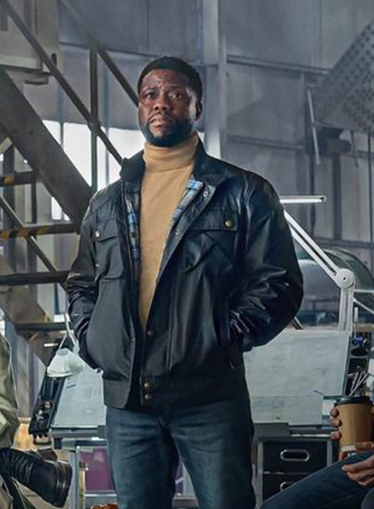 Harpoon Cyrus Inspired Black Leather Jacket - Lift 2024 Style