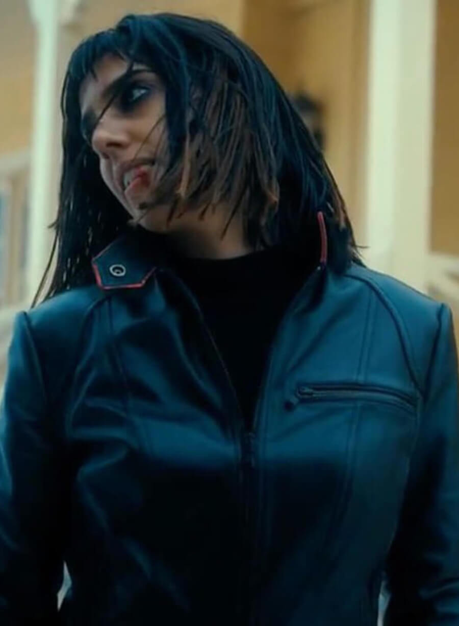 Harpoon Lila Pitts Inspired Black Leather Jacket - The Umbrella Academy Style