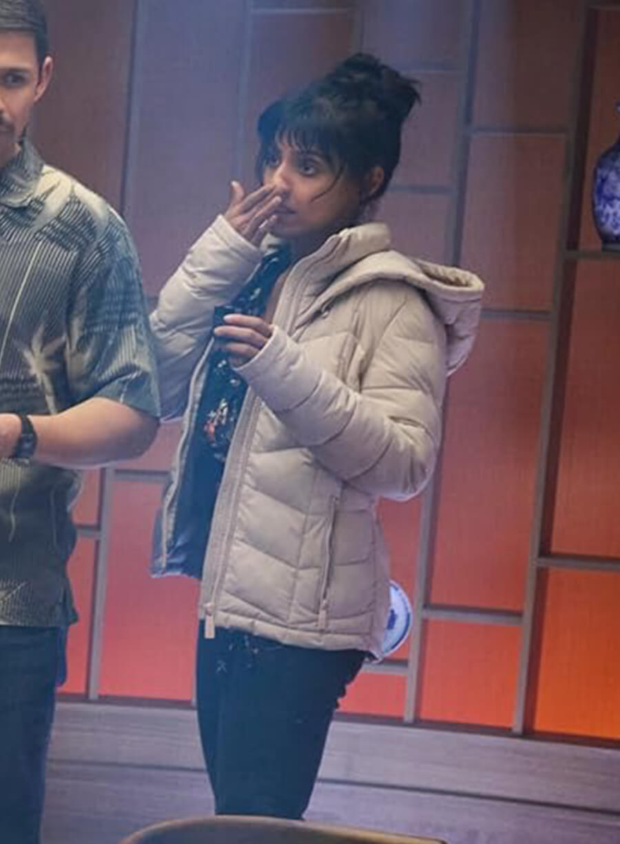 Harpoon Lila Pitts Inspired White Hooded Jacket - The Umbrella Academy Style
