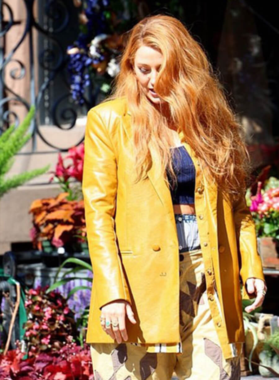 Harpoon Lily Bloom Inspired Mustard Coat - It Ends With Us Style