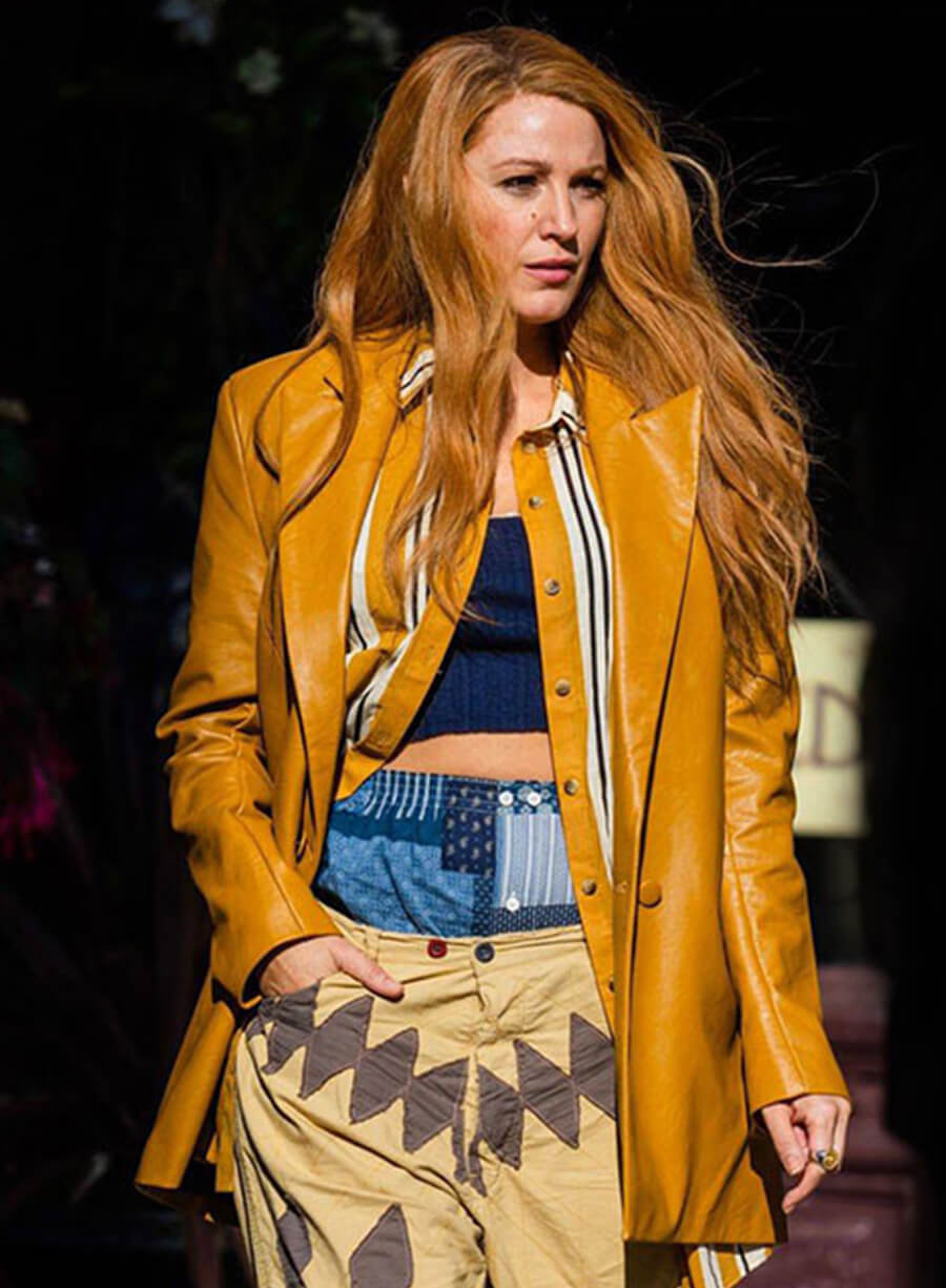 Harpoon Lily Bloom Inspired Mustard Coat - It Ends With Us Style