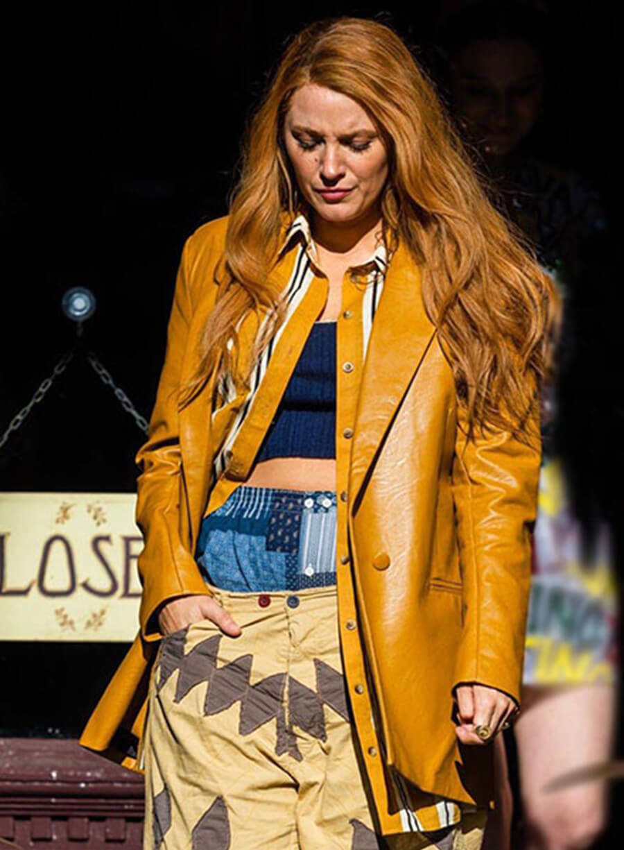 Harpoon Lily Bloom Inspired Mustard Coat - It Ends With Us Style