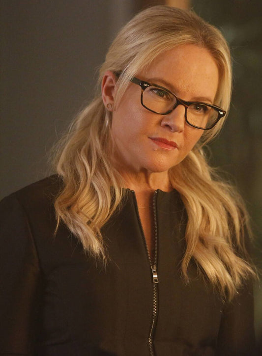Harpoon Linda Martin Inspired Black Leather Jacket - Lucifer S02 Style