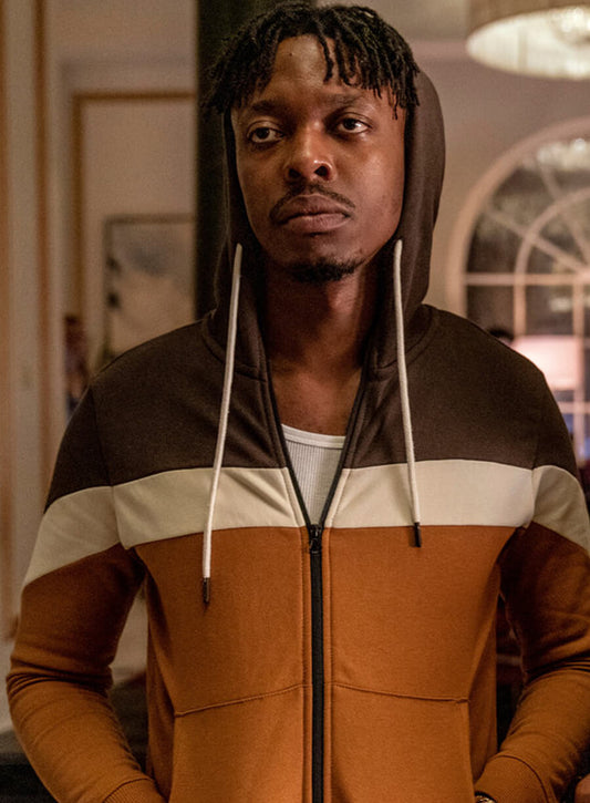 Harpoon Little Mo Inspired Brown Hooded Jacket - Your Honor S01 Style