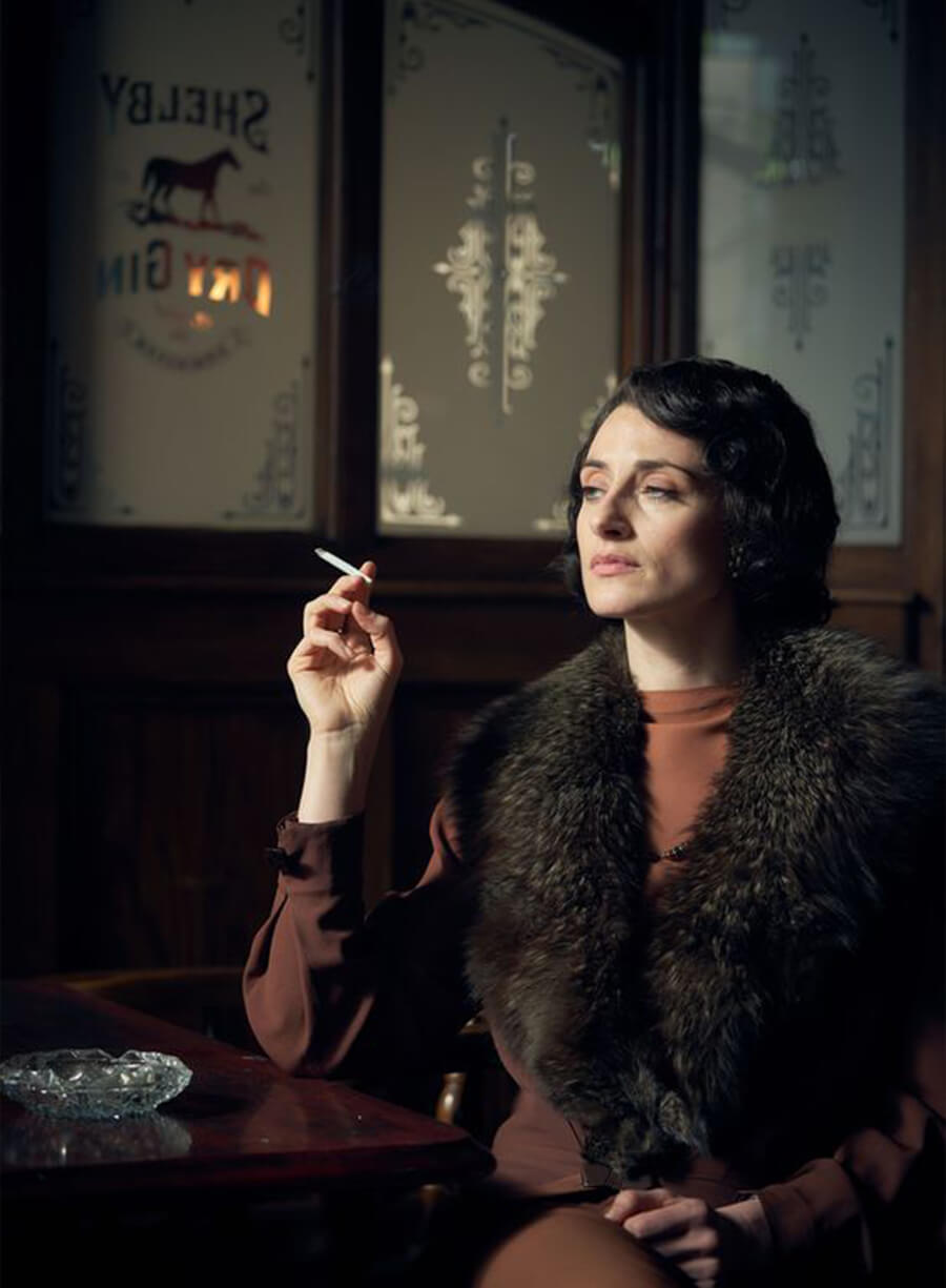 Harpoon Lizzie Shelby Inspired Dark Brown Coat - Peaky Blinders Style
