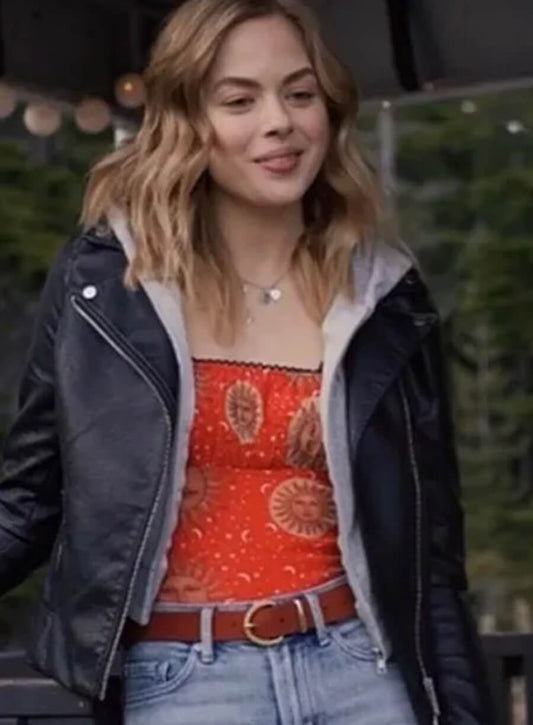Harpoon Lizzie Inspired Black Biker Jacket - Virgin River Style