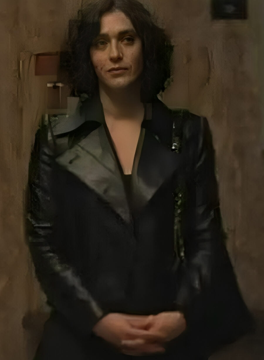 Harpoon Alex Forrest Inspired Black Real Leather Leather Jacket - Fatal Attraction Style