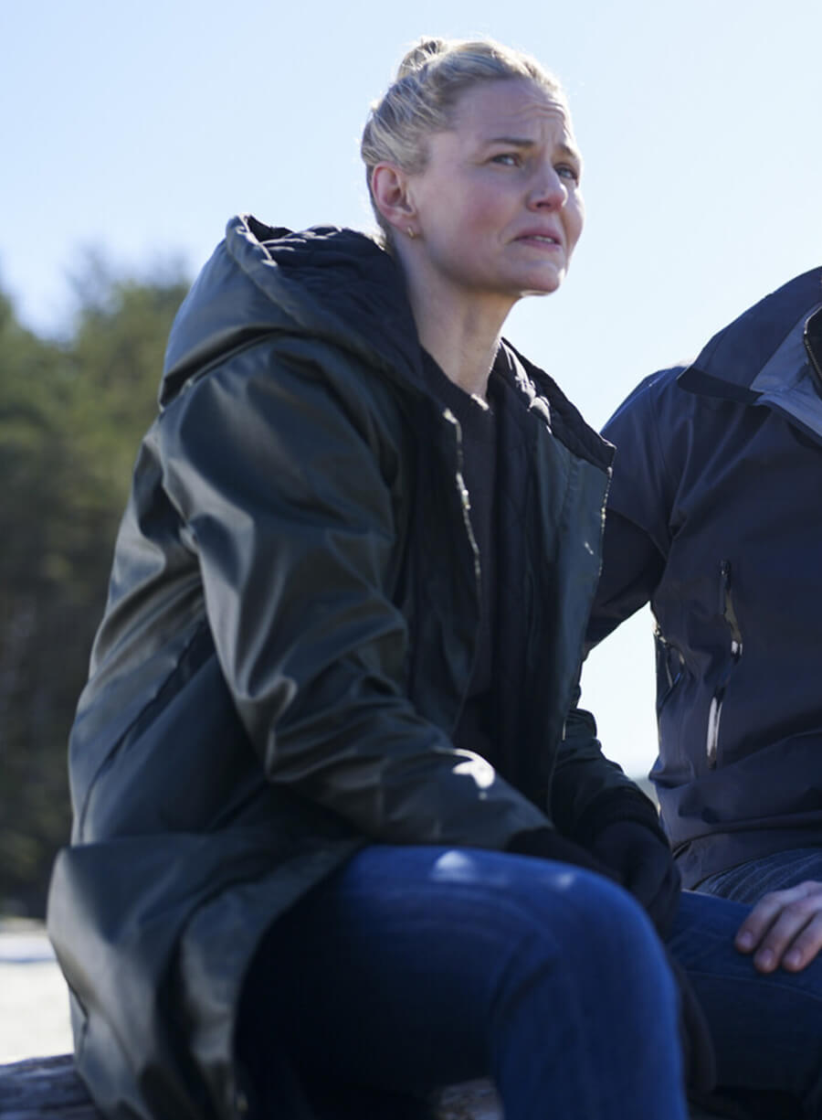 Harpoon Lizzy Hawking Inspired Black Cotton Polyester Coat - Tracker Style