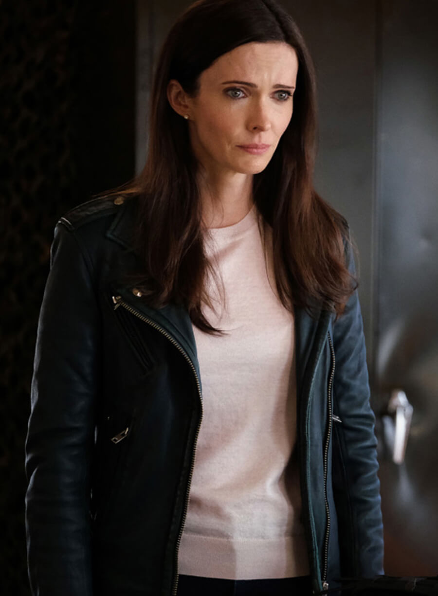 Harpoon Lois Lane Inspired Black Leather Jacket - Superman & Lois Style