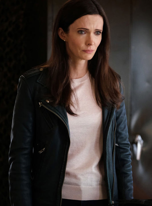 Harpoon Lois Lane Inspired Black Leather Jacket - Superman & Lois Style