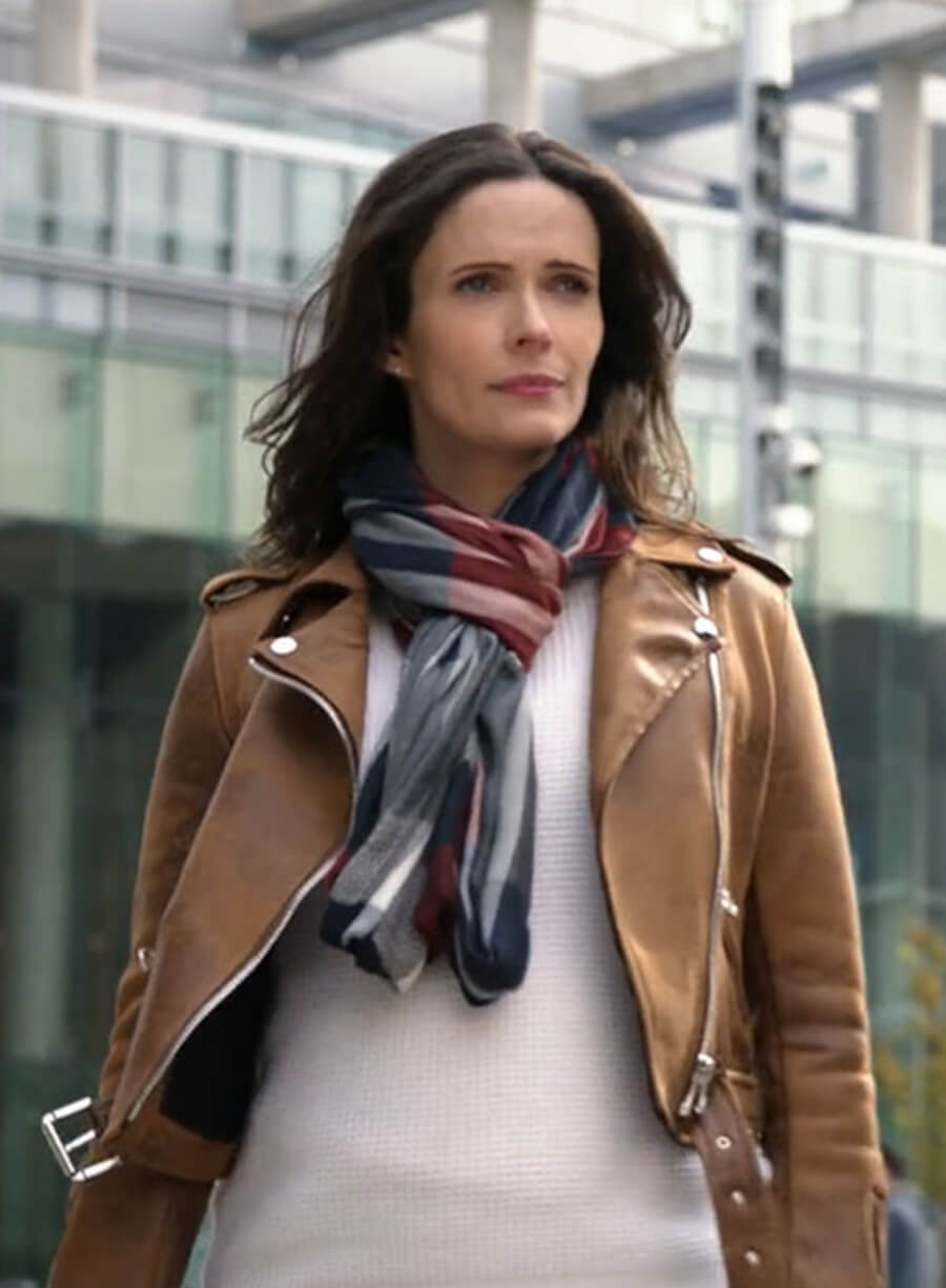 Harpoon Lois Lane Inspired Brown Leather Jacket - Superman & Lois Style
