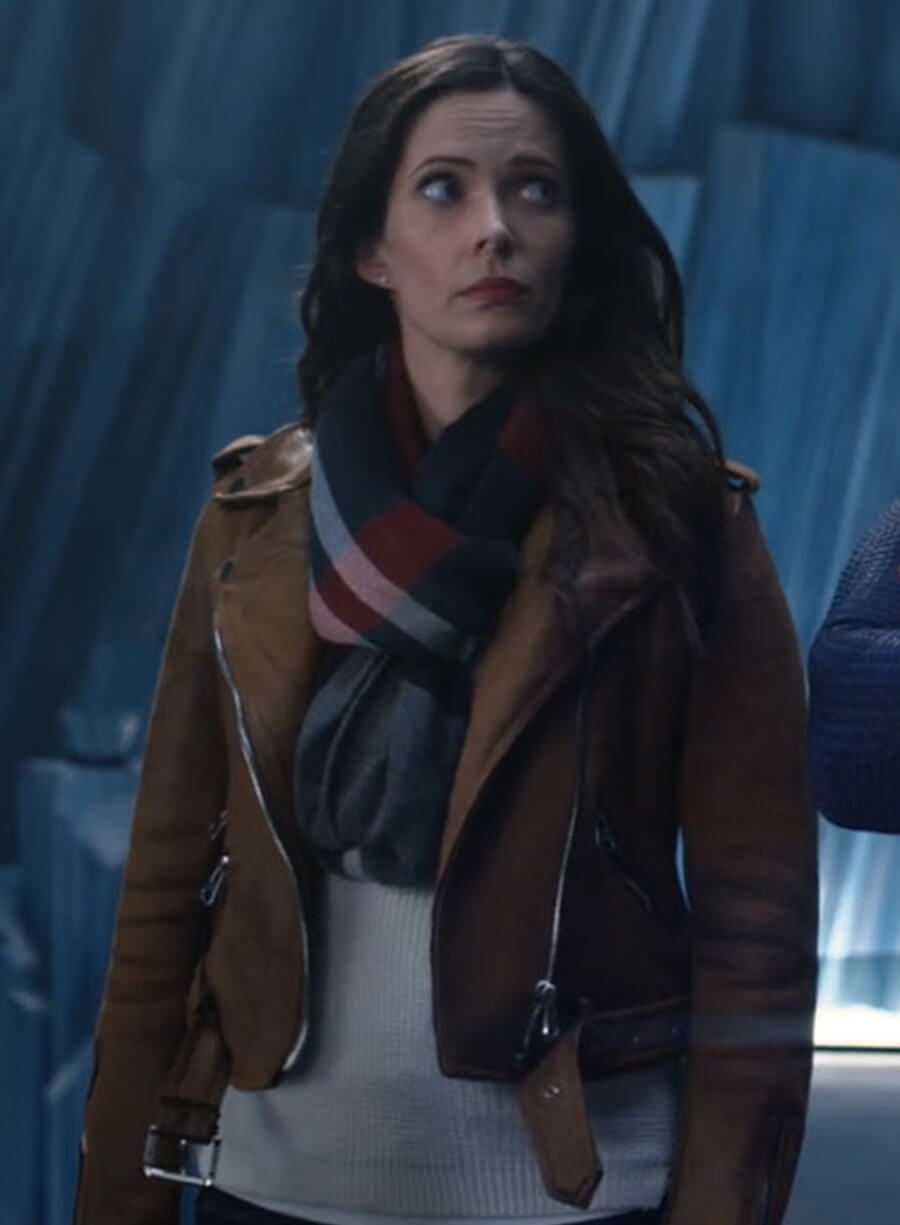Harpoon Lois Lane Inspired Brown Leather Jacket - Superman & Lois Style
