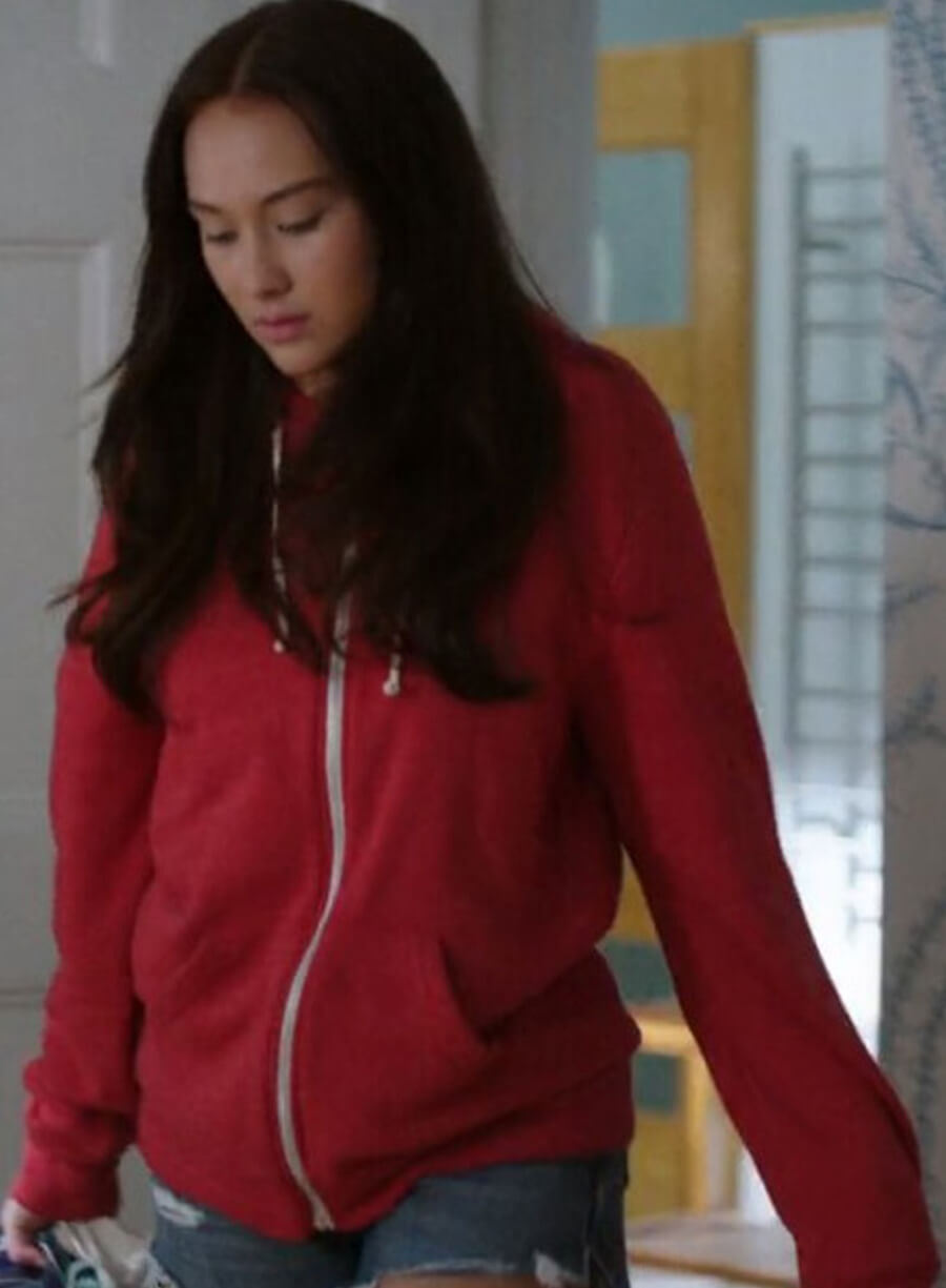 Harpoon Belly Inspired Red Hooded Jacket - The Summer I Turned Pretty Style