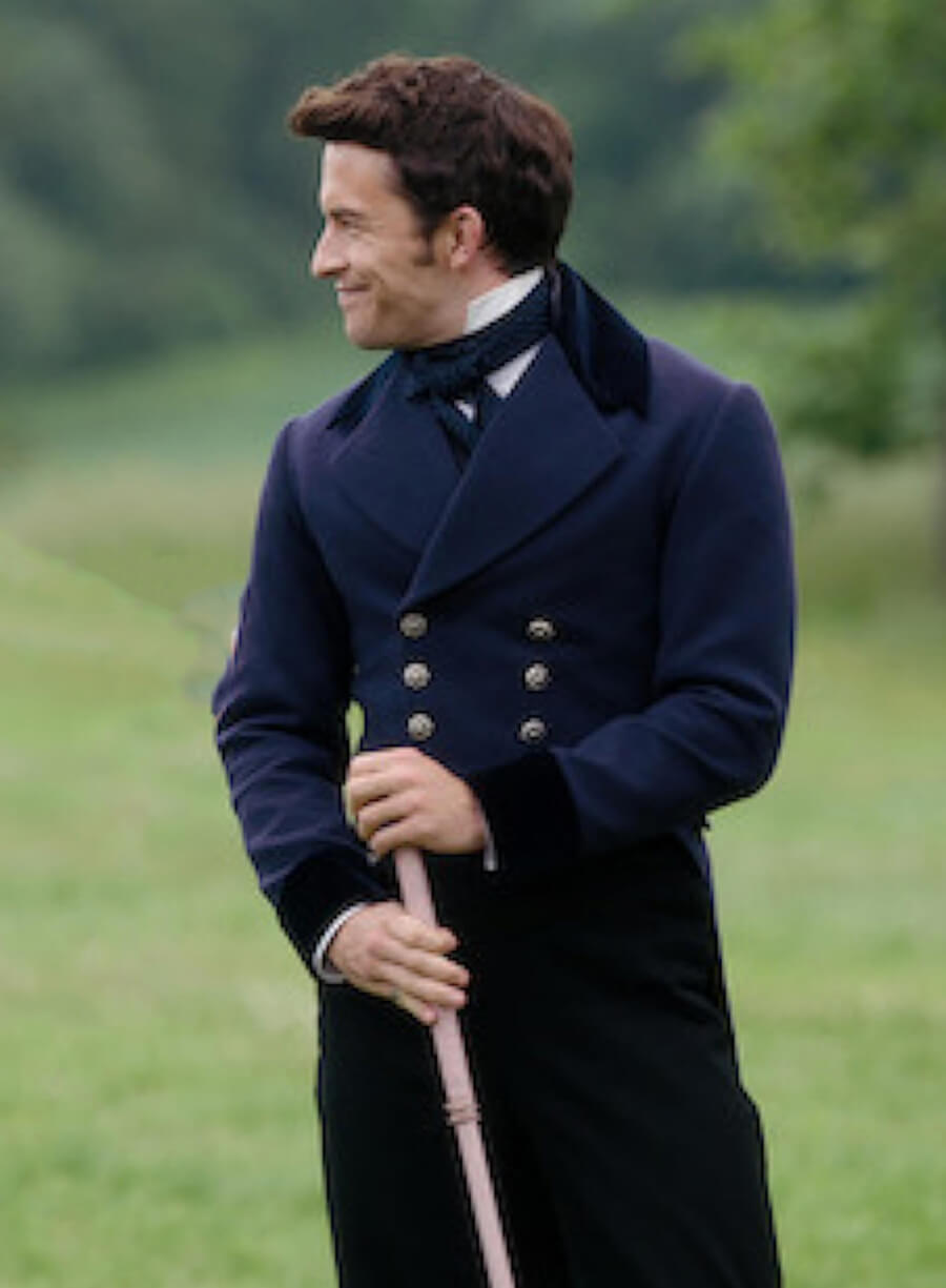 Harpoon Lord Anthony Bridgerton Inspired Blue Coat - Bridgerton S03 Style