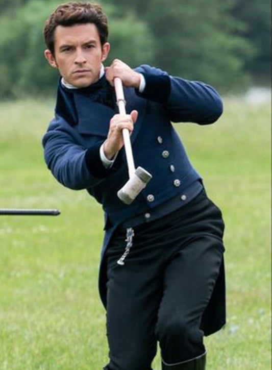 Harpoon Lord Anthony Bridgerton Inspired Blue Coat - Bridgerton S03 Style