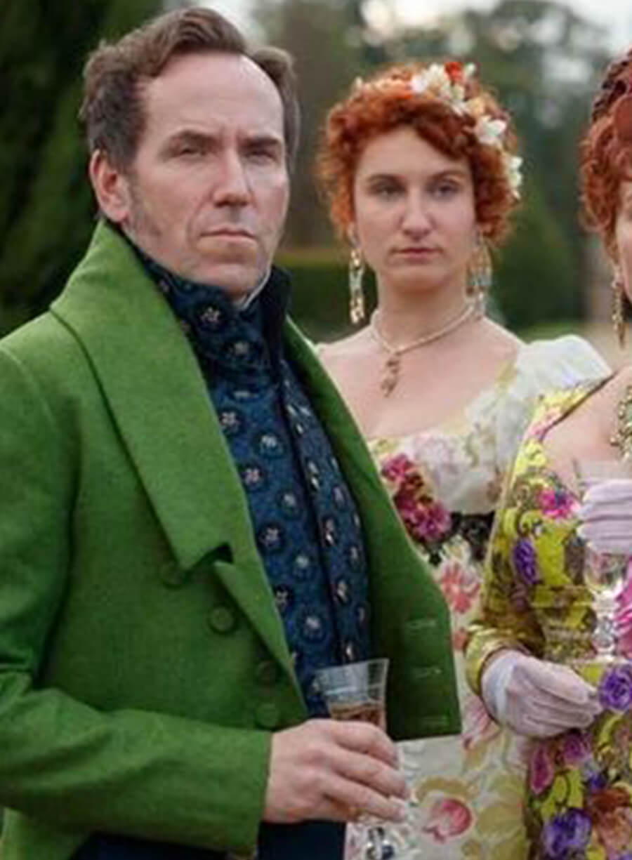 Harpoon Archibald Featherington Inspired Green Coat - Bridgerton Style