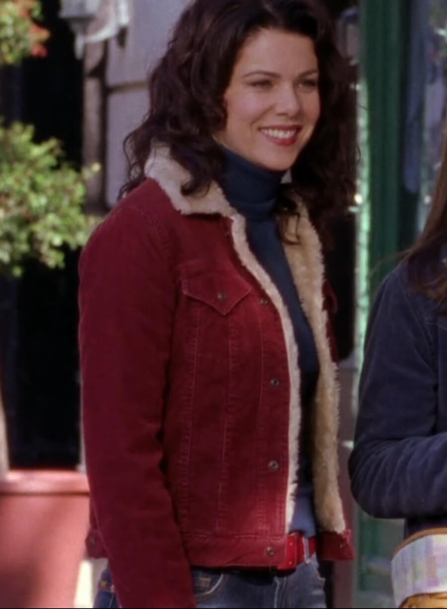 Harpoon Lorelai Gilmore Inspired Red Leather Jacket - Gilmore Girls Style