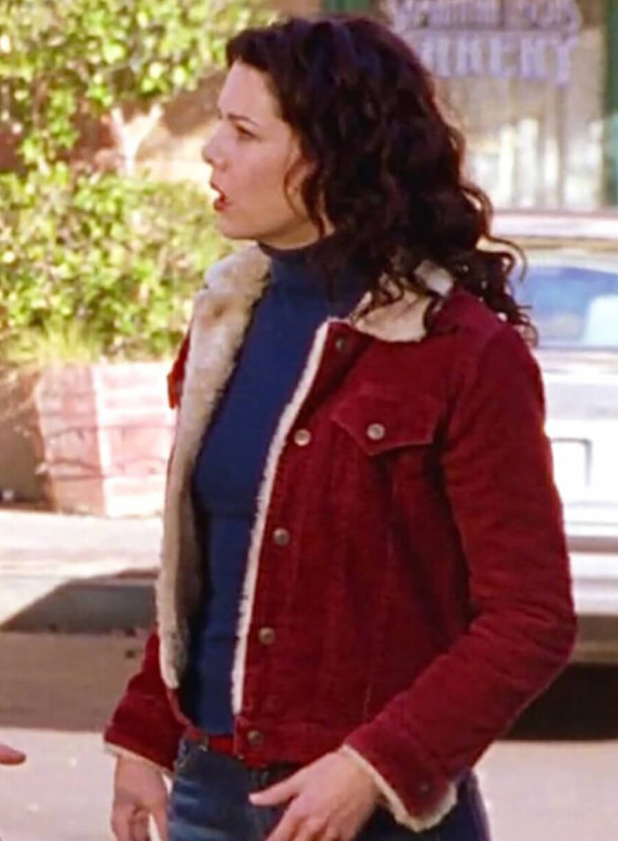 Harpoon Lorelai Gilmore Inspired Red Leather Jacket - Gilmore Girls Style