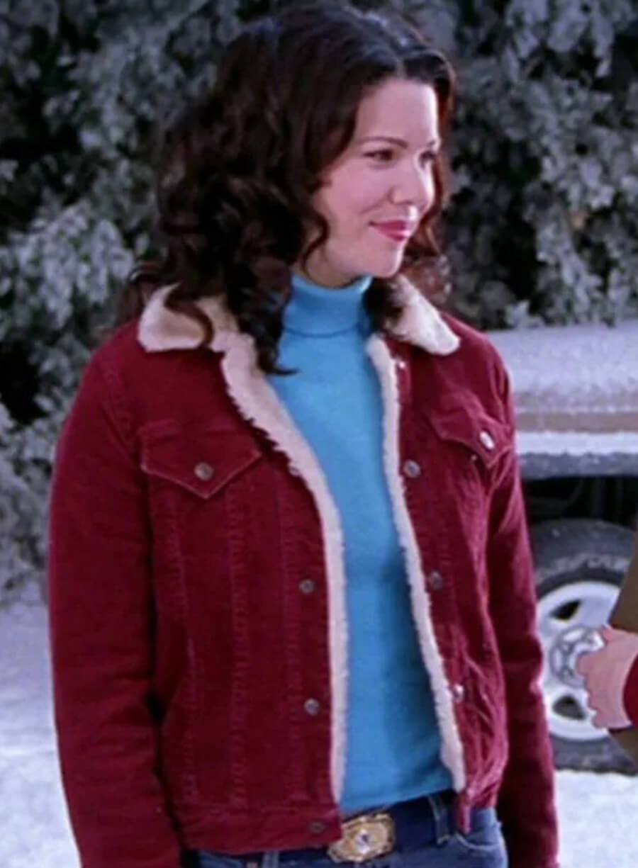 Harpoon Lorelai Gilmore Inspired Red Leather Jacket - Gilmore Girls Style