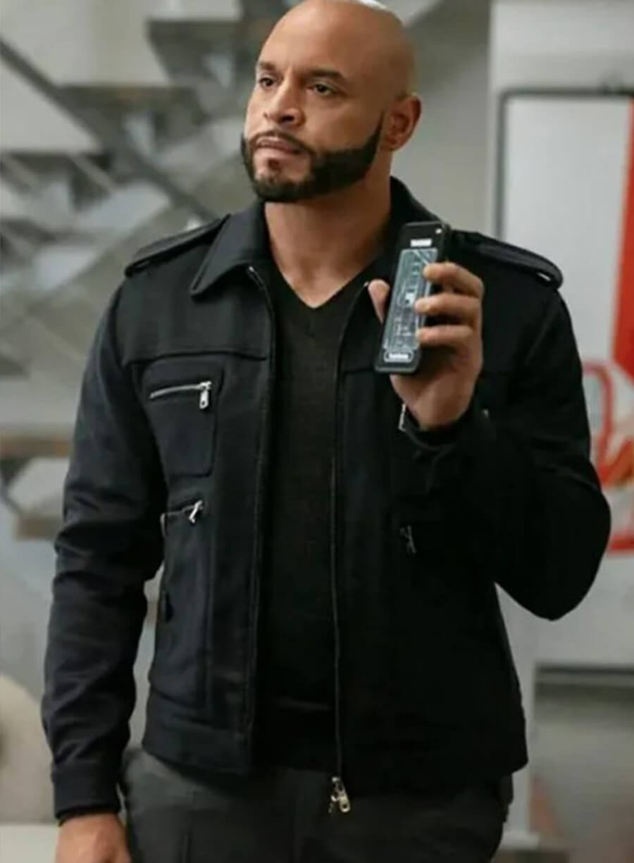Harpoon Lorenzo Tejada Inspired Black Leather Jacket - Power Book II: Ghost Style