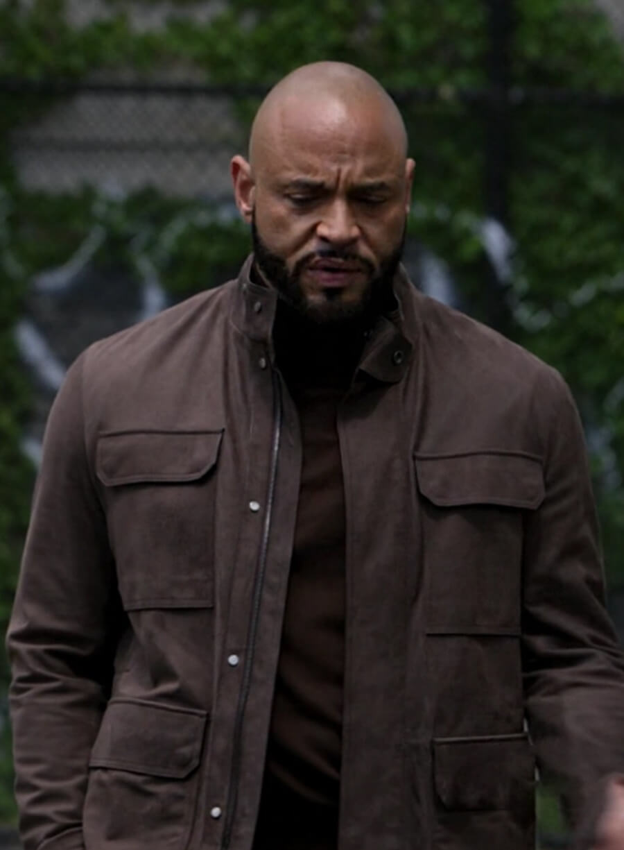 Harpoon Lorenzo Tejada Inspired Brown Leather Jacket - Power Book II: Ghost Style