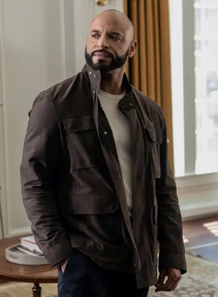 Harpoon Lorenzo Tejada Inspired Brown Leather Jacket - Power Book II: Ghost Style