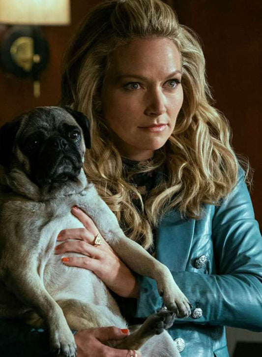 Harpoon Lorna Inspired Blue Leather Jacket - The Lincoln Lawyer Style