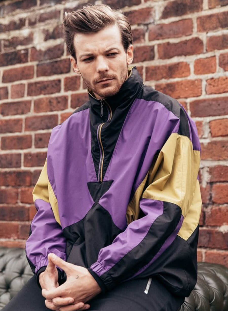 Harpoon Louis Tomlinson Back To You Inspired Multicolor Leather Jacket