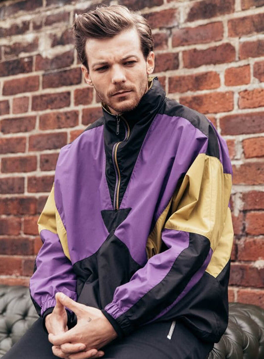 Harpoon Louis Tomlinson Back To You Inspired Multicolor Leather Jacket