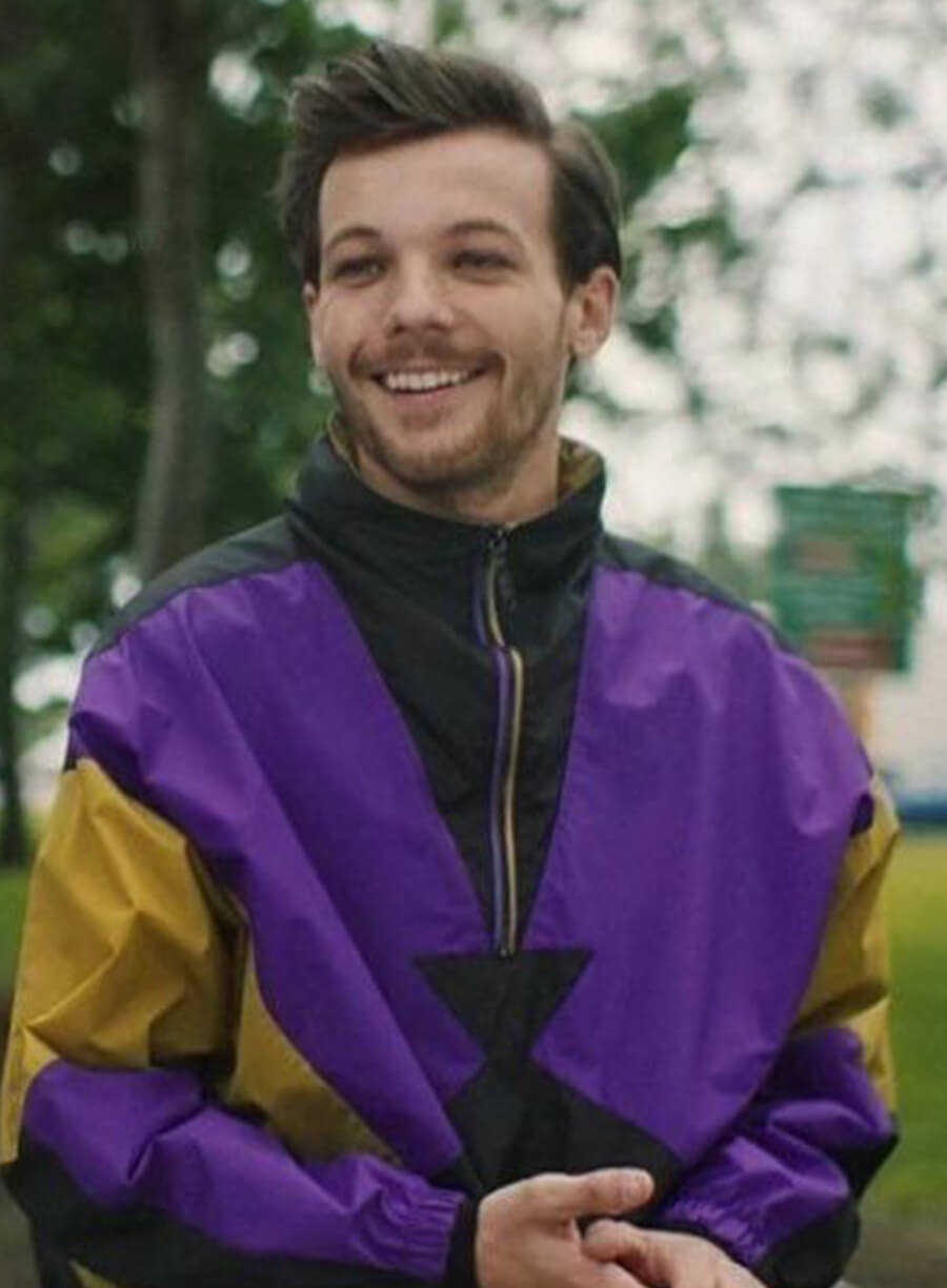 Harpoon Louis Tomlinson Back To You Inspired Multicolor Leather Jacket