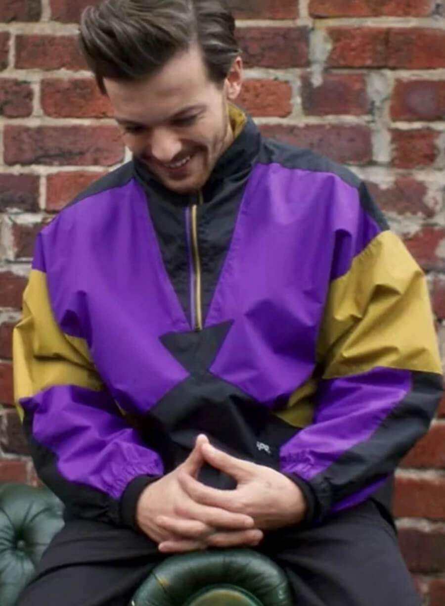 Harpoon Louis Tomlinson Back To You Inspired Multicolor Leather Jacket