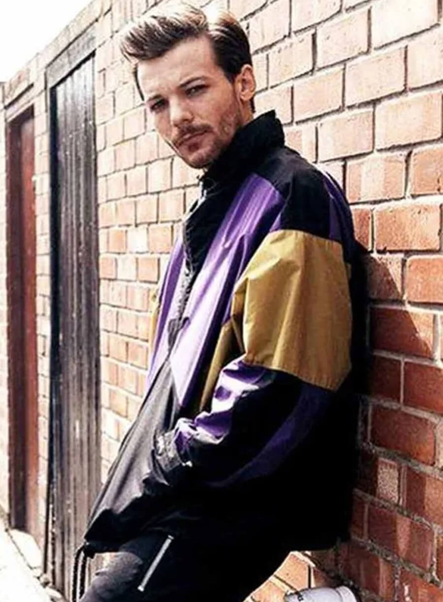 Harpoon Louis Tomlinson Back To You Inspired Multicolor Leather Jacket
