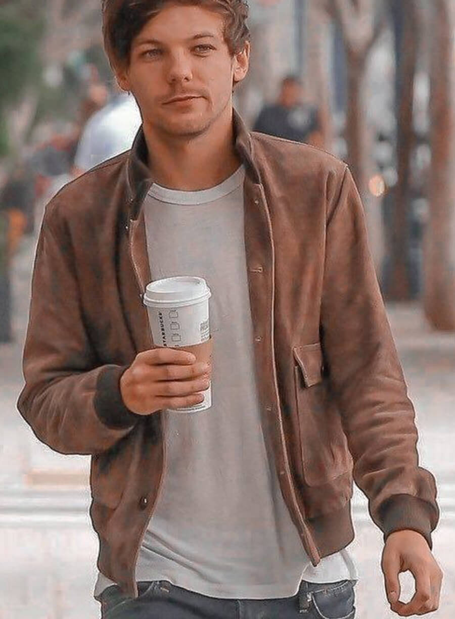 Harpoon Louis Tomlinson Inspired Multicolor Leather Jacket