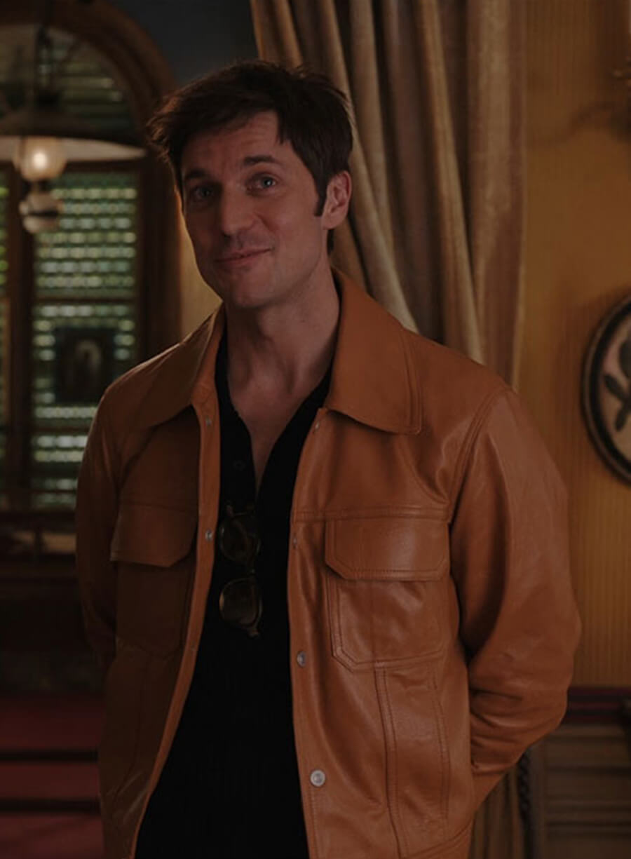 Harpoon Gabriel Inspired Brown Leather Jacket - Emily In Paris TV Series Style