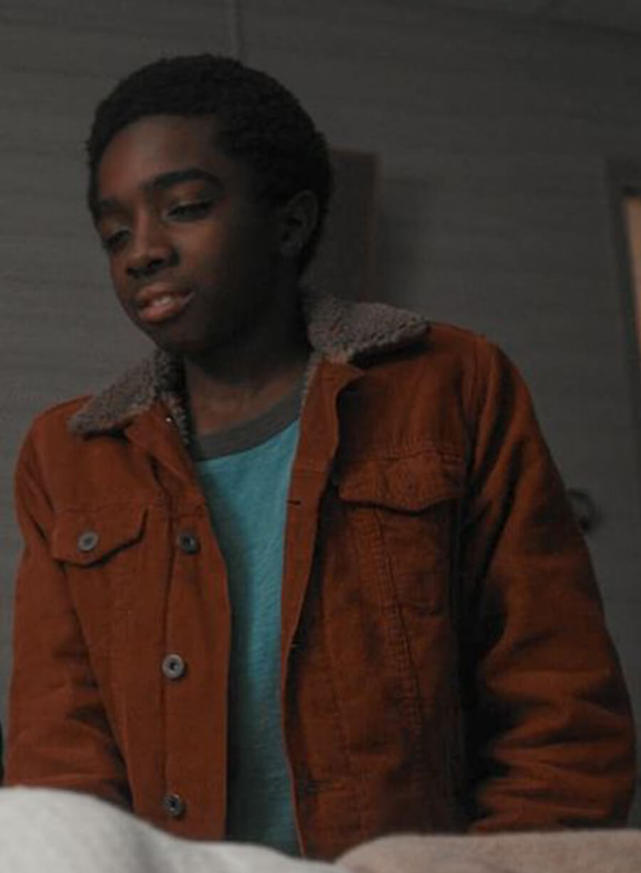 Harpoon Lucas Sinclair Inspired Brown Leather Jacket - Stranger Things Style