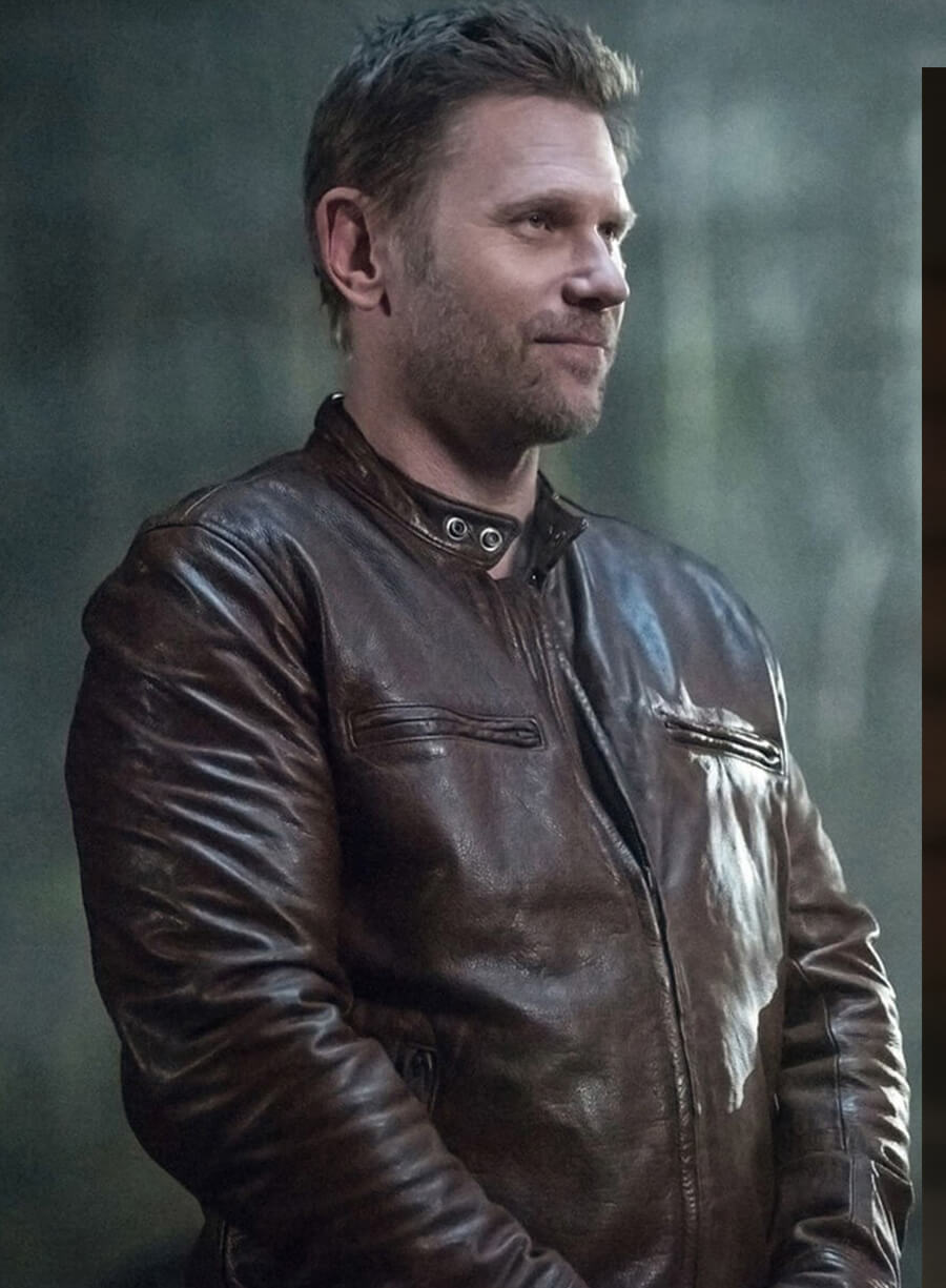 Harpoon Lucifer Inspired Brown Real Leather Leather Jacket - Supernatural Tv Series Style