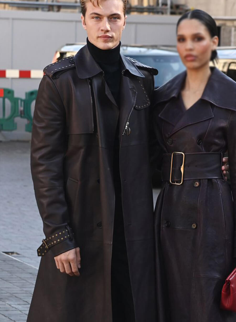 Harpoon Lucky Smith Inspired Brown Real Leather Coat - Lucky Blue Smith Style