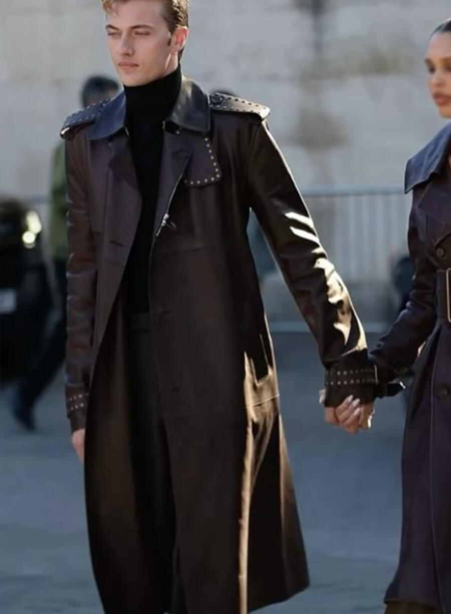Harpoon Lucky Smith Inspired Brown Real Leather Coat - Lucky Blue Smith Style