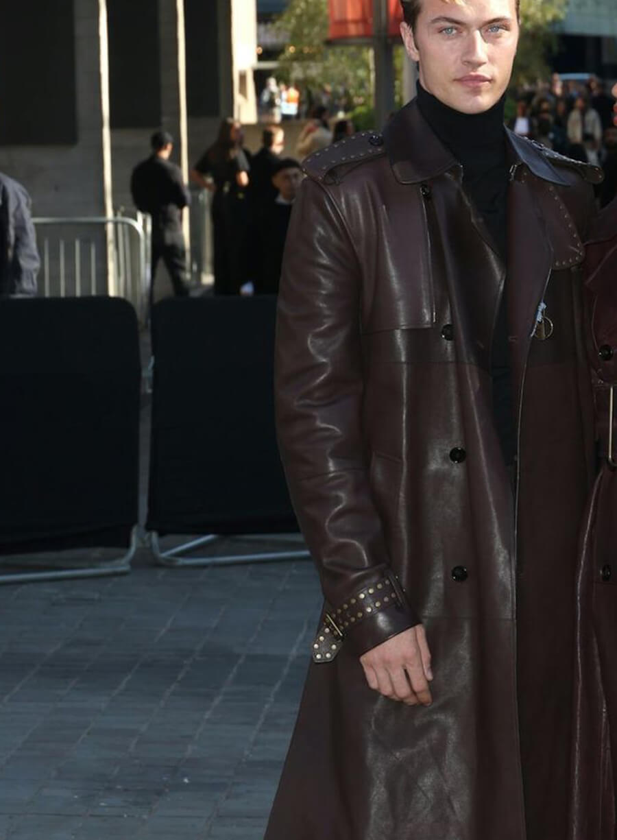 Harpoon Lucky Smith Inspired Brown Real Leather Coat - Lucky Blue Smith Style