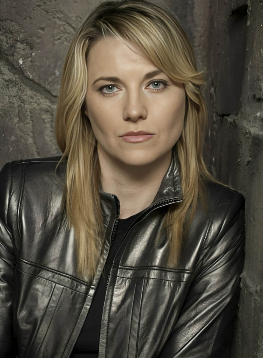 Harpoon Lucky Lawless Inspired Black Real Leather Leather Jacket - Battlestar Galactia Style