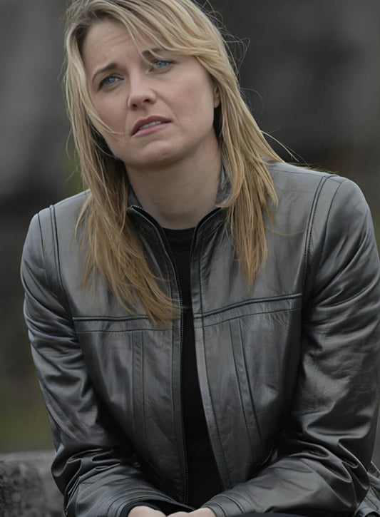 Harpoon Lucky Lawless Inspired Black Real Leather Leather Jacket - Battlestar Galactia Style