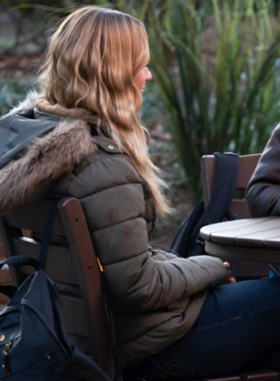 Harpoon Lucy Albright Inspired Grey Hooded Jacket - Tell Me Lies Style