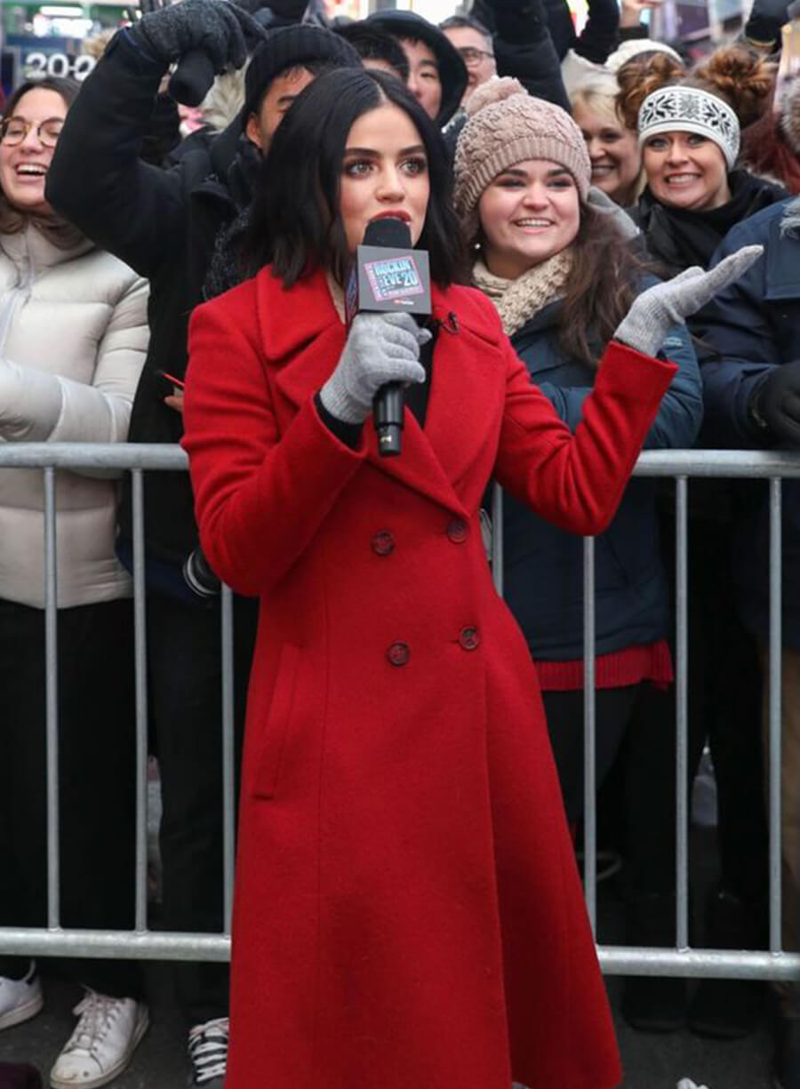 Harpoon Lucy Hale Christmas Inspired Red Coat