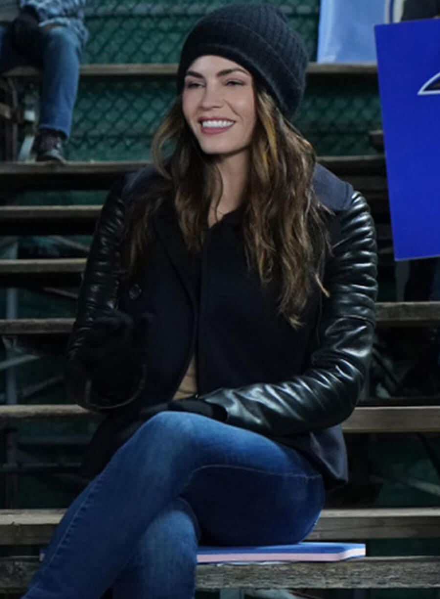 Harpoon Lucy Lane Inspired Black Leather Jacket - Superman & Lois Style
