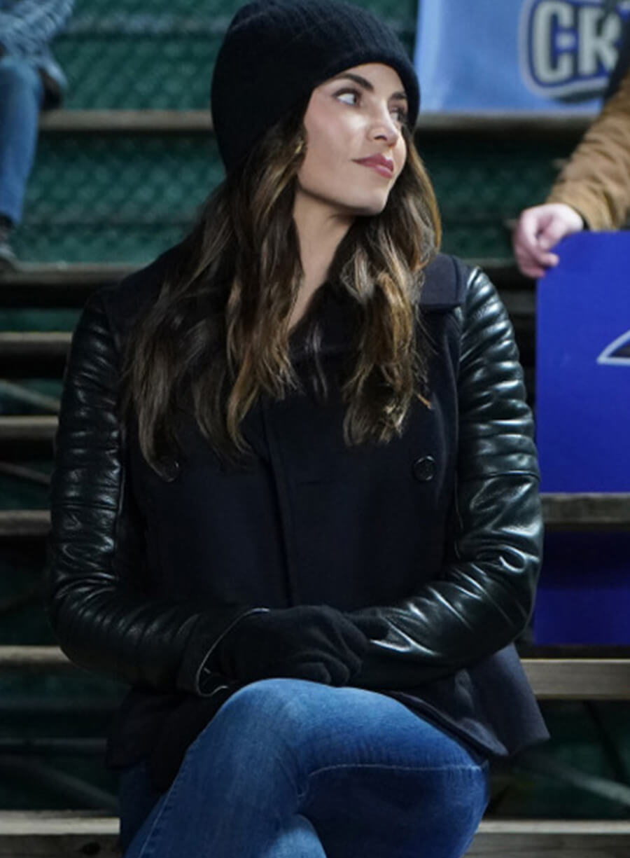Harpoon Lucy Lane Inspired Black Leather Jacket - Superman & Lois Style
