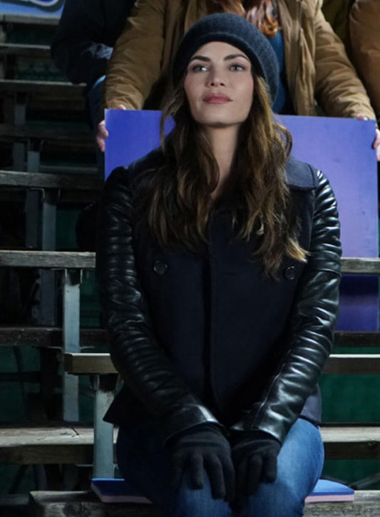 Harpoon Lucy Lane Inspired Black Leather Jacket - Superman & Lois Style