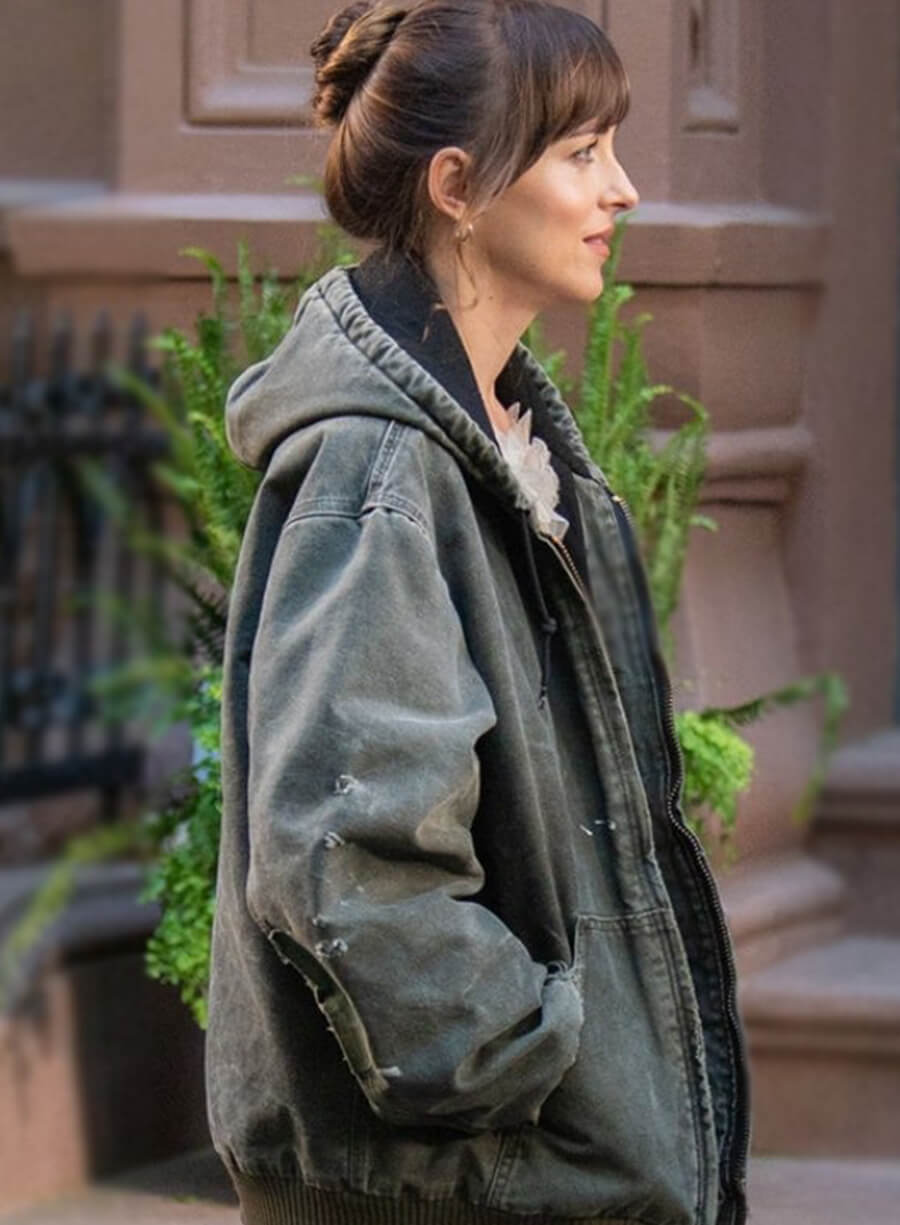Harpoon Lucy Mason Inspired Grey Cotton Fabric Hooded Jacket - Materialists 2025 Style