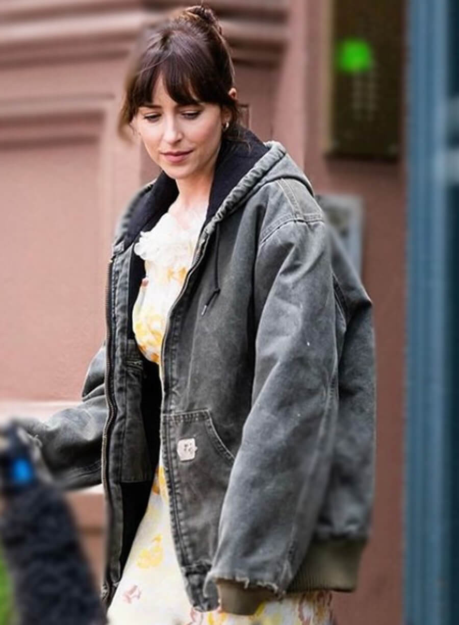 Harpoon Lucy Mason Inspired Grey Cotton Fabric Hooded Jacket - Materialists 2025 Style