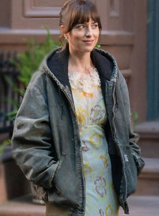 Harpoon Lucy Mason Inspired Grey Cotton Fabric Hooded Jacket - Materialists 2025 Style
