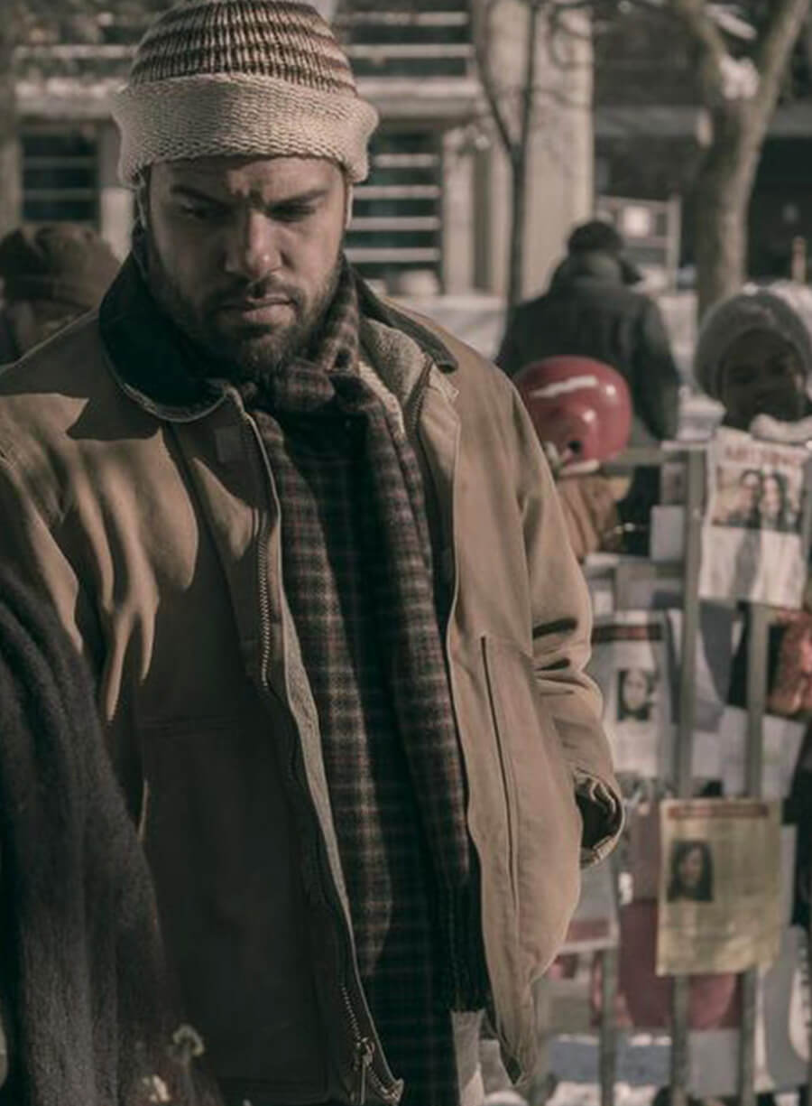 Harpoon Luke Bankole Inspired Brown Cotton Fabric Cotton Jacket - The Handmaid's Tale S02 Style